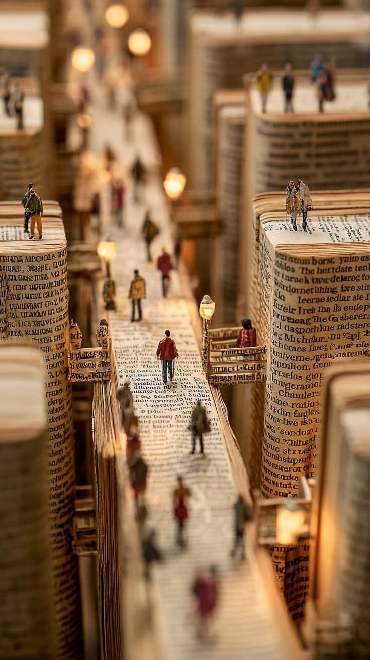 City made of book pages symbolizing how excessive learning can overwhelm traders